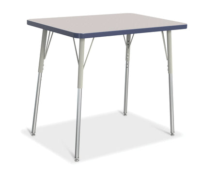 Berries® Rectangle Activity Table - 24" X 36", A-height - Freckled Gray/Navy/Gray