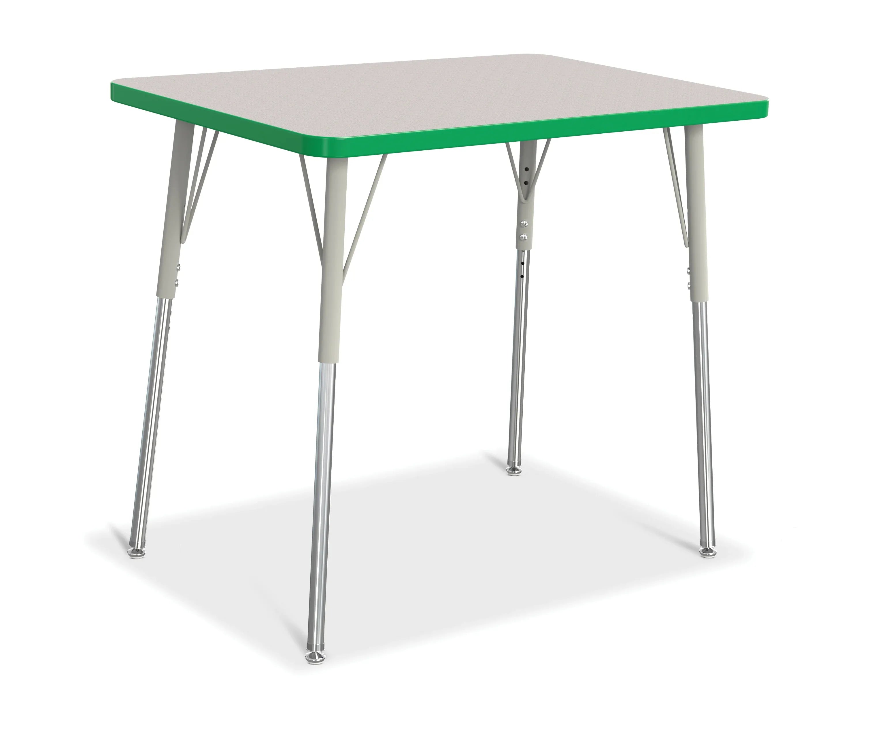 Berries® Rectangle Activity Table - 24" X 36", A-height - Freckled Gray/Green/Gray