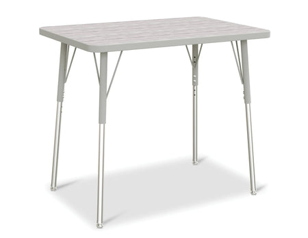 Berries® Rectangle Activity Table - 24" X 36", A-height - Driftwood Gray/Gray/Gray