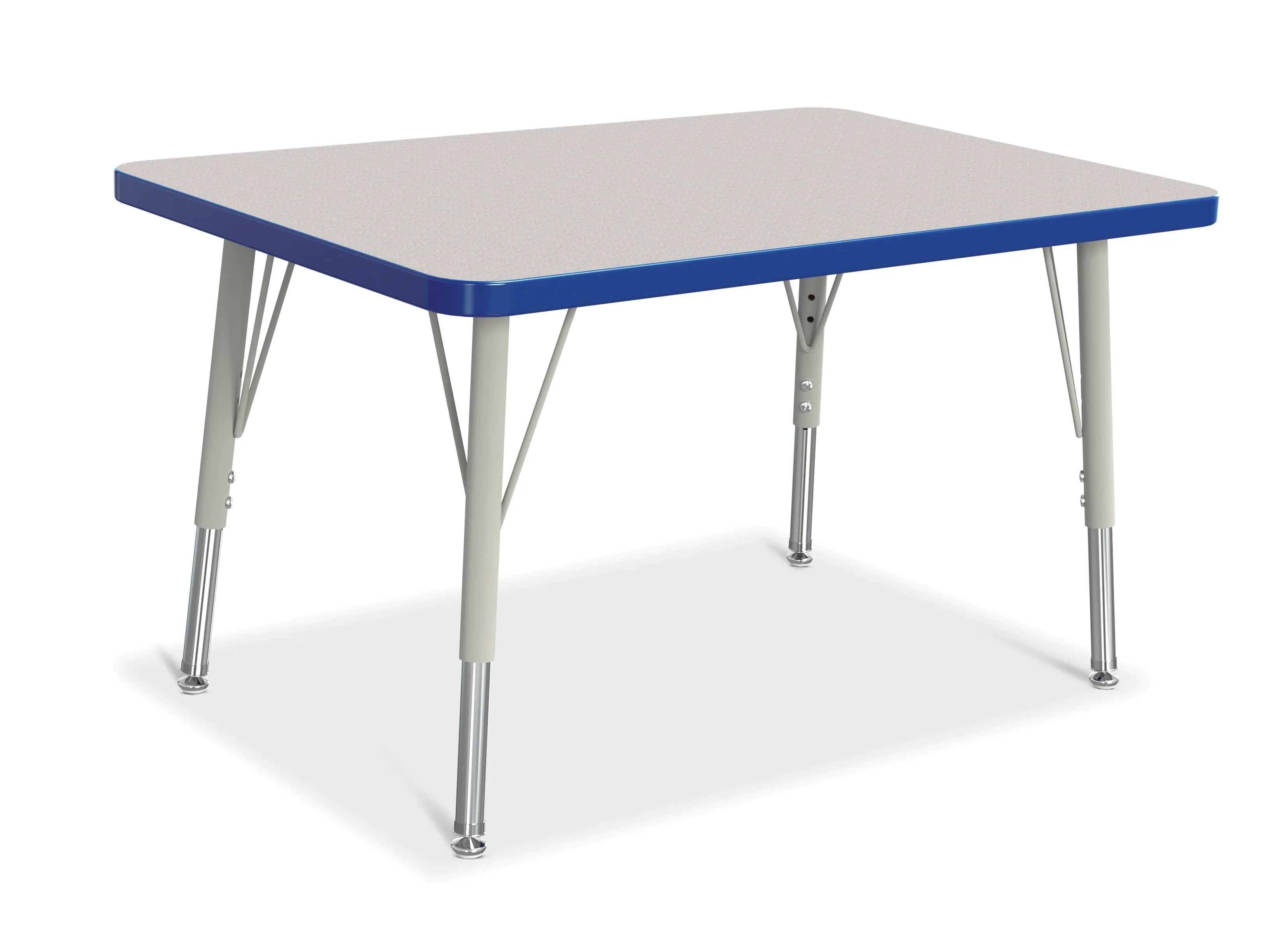 Berries® Rectangle Activity Table - 24" X 36", E-height - Freckled Gray/Blue/Gray