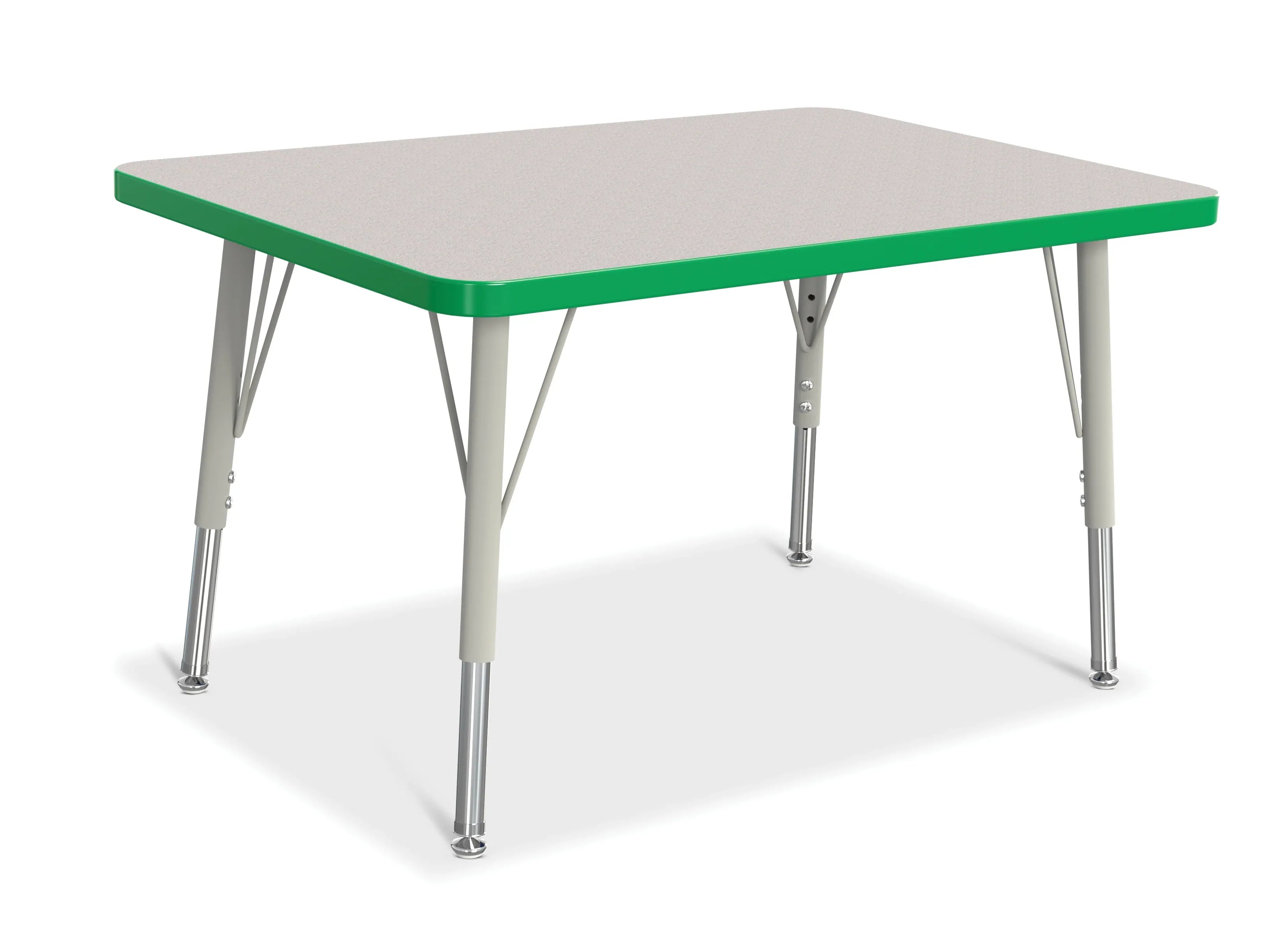 Berries® Rectangle Activity Table - 24" X 36", E-height - Freckled Gray/Green/Gray
