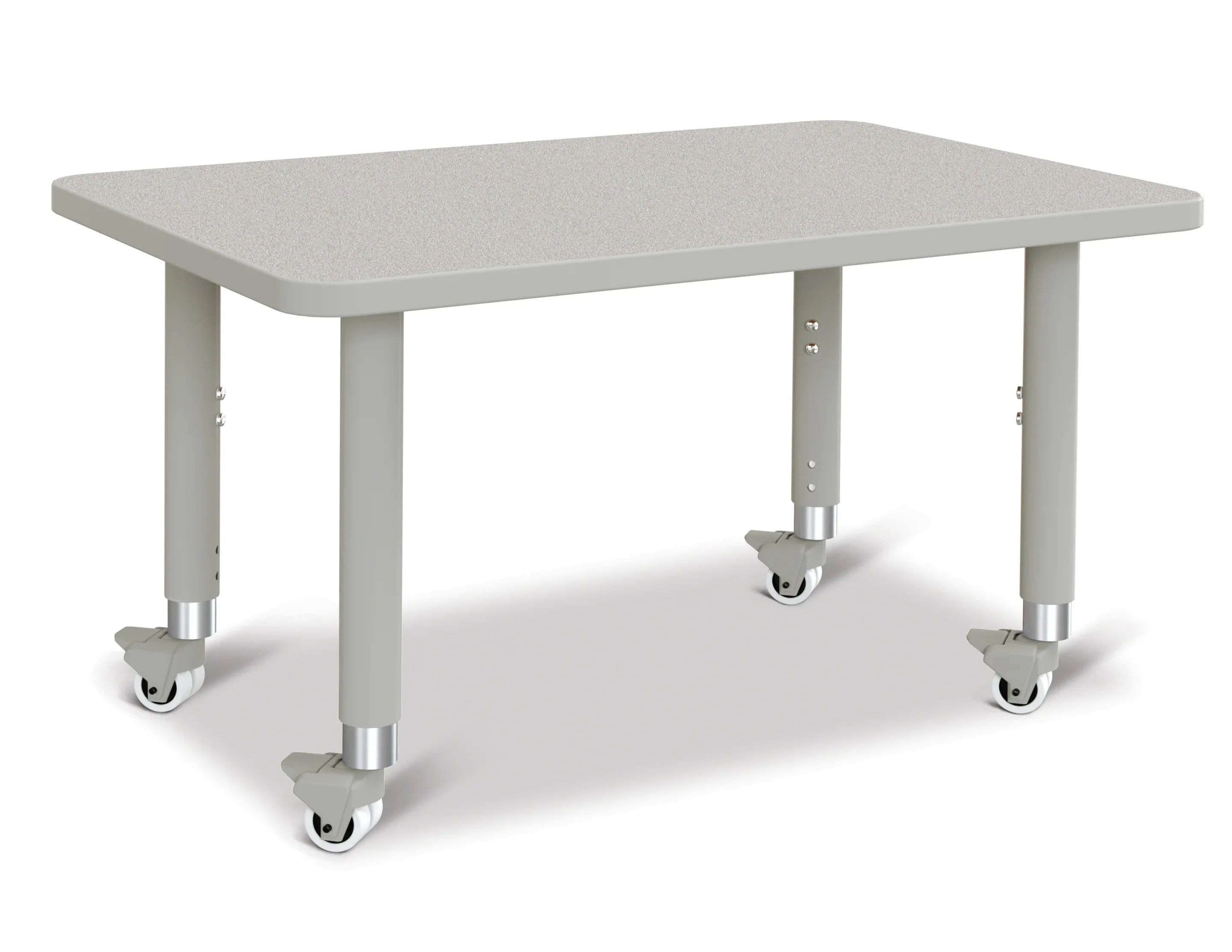 Berries® Rectangle Activity Table - 24" X 36", Mobile - Freckled Gray/Gray/Gray