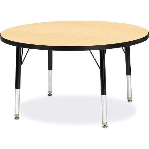 Berries® Round Activity Table - 36" Diameter, Adjustable height Maple 251