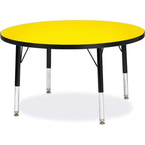 Berries® Round Activity Tables - 48" Diameter, Adjustable height Maple 251