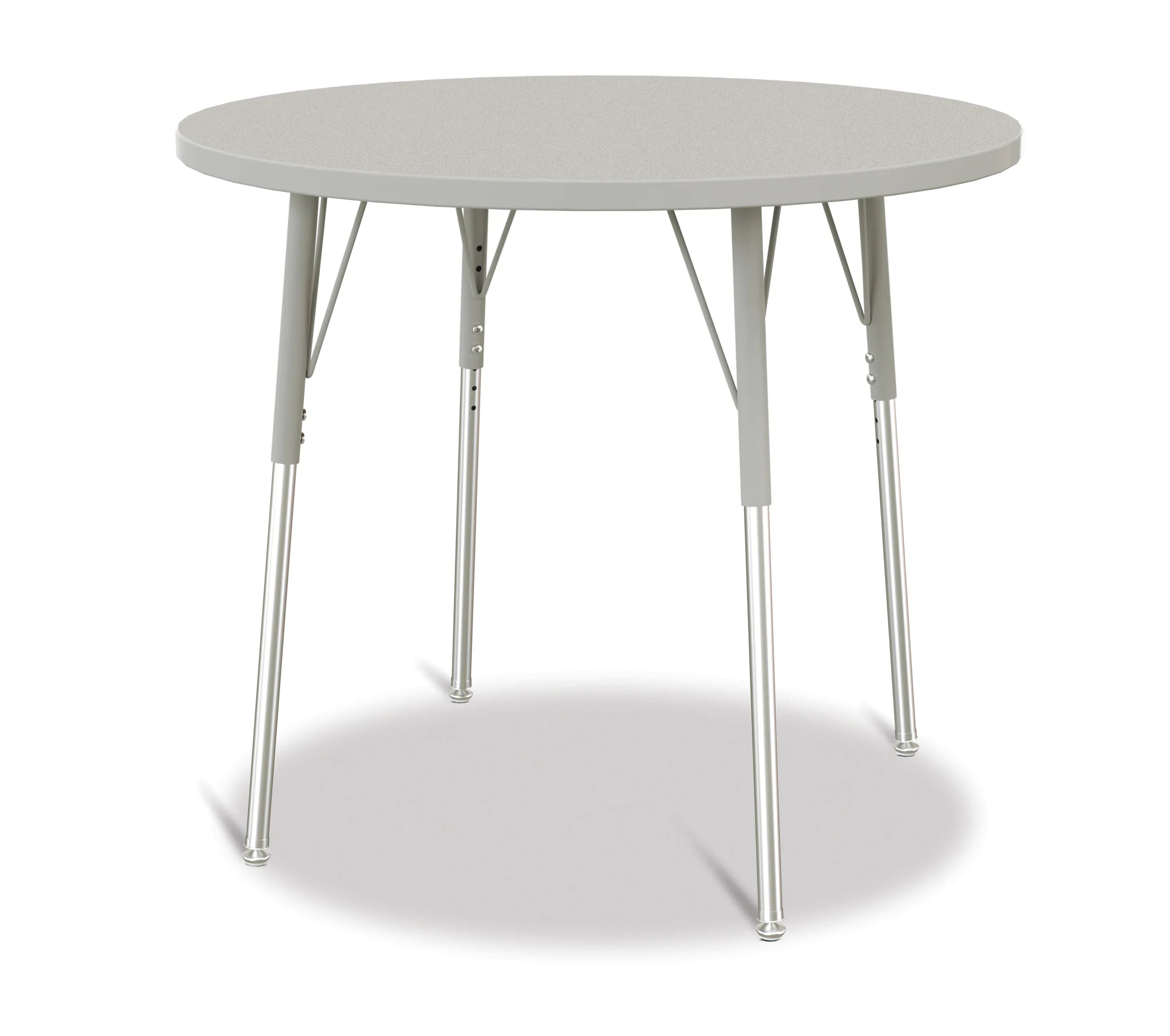 Berries® Round Activity Table - 36" Diameter, A-height - Freckled Gray/Gray/Gray