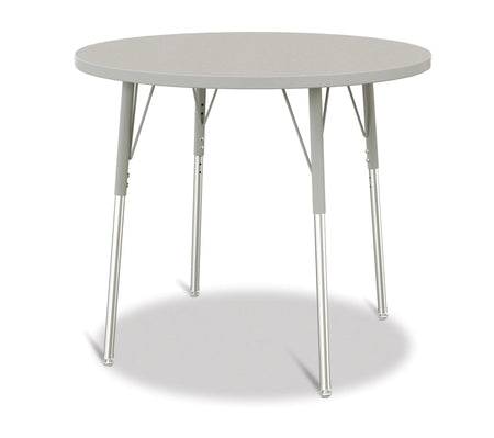 Berries® Round Activity Table - 36" Diameter, A-height - Freckled Gray/Gray/Gray