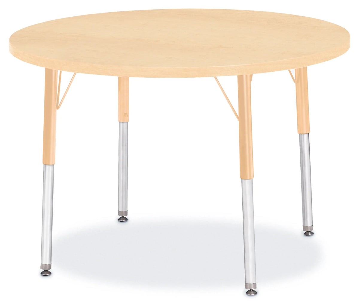 Berries® Round Activity Table - 36" Diameter, A-height - Maple/Maple/Camel