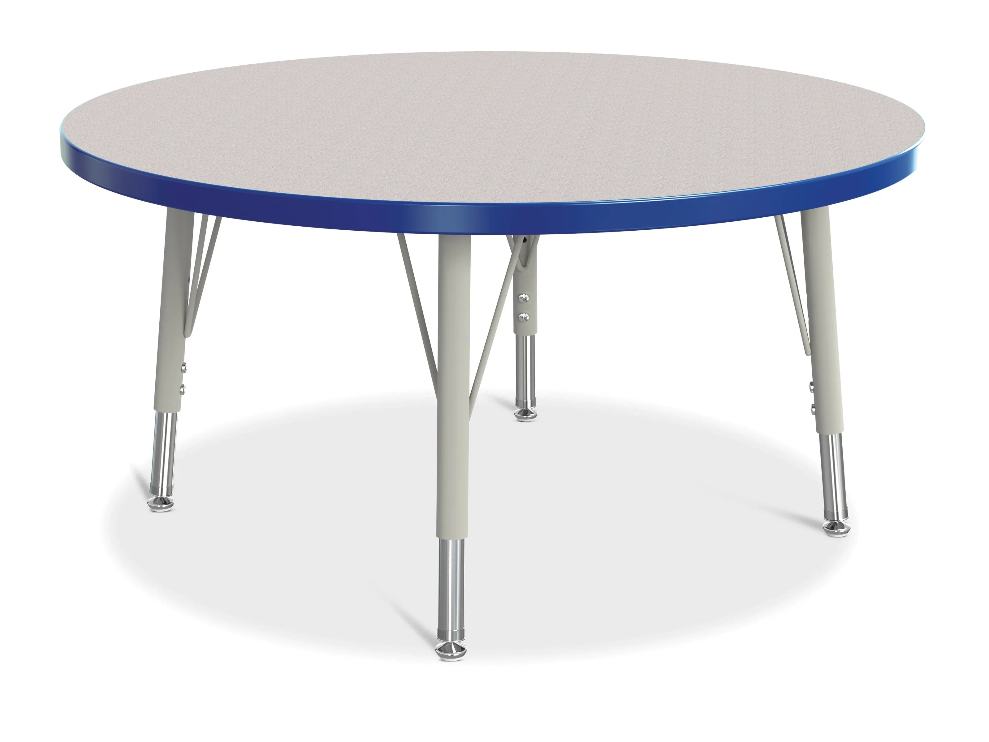 Berries® Round Activity Table - 36" Diameter, E-height - Freckled Gray/Blue/Gray