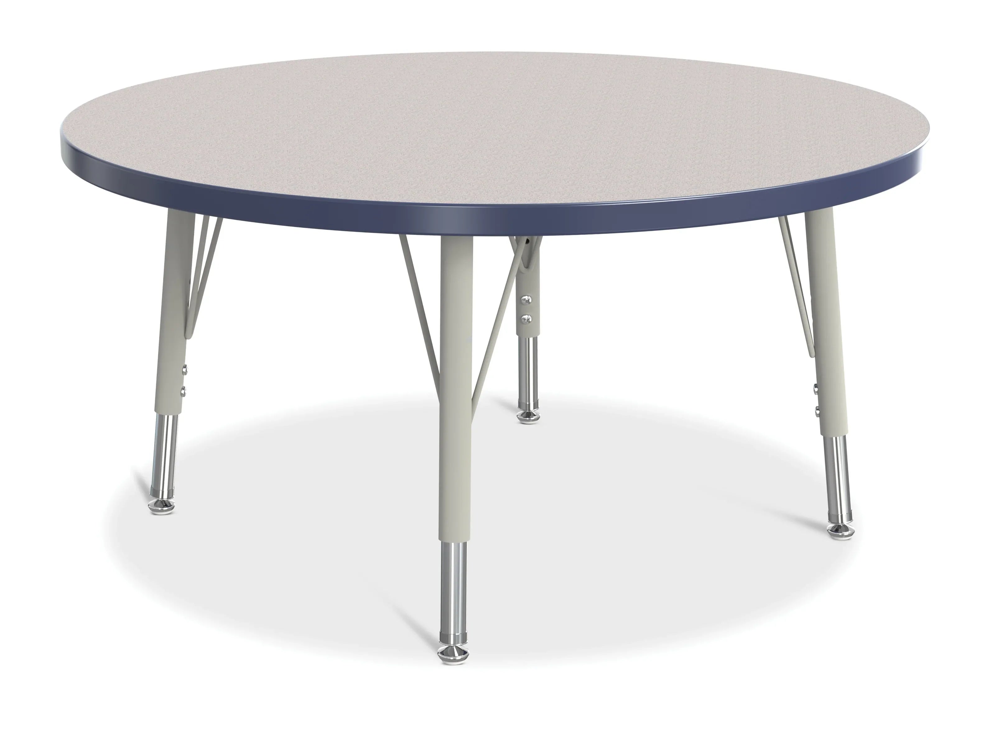 Berries® Round Activity Table - 36" Diameter, E-height - Freckled Gray/Navy/Gray