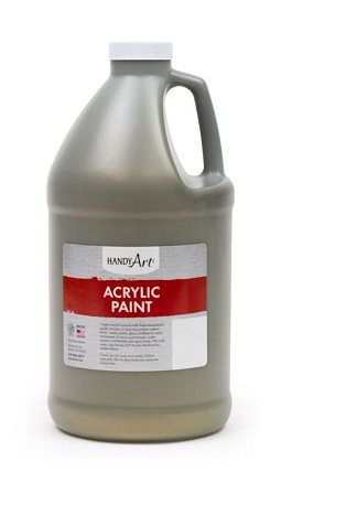 Handy Art Acrylic Metallic Paint 64OZ. Metallic Brass