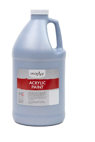 Handy Art Acrylic Metallic Paint 64OZ. Metallic Silver