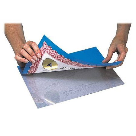 C-Line Heavyweight Cleer Adheer Laminating Film Sheets, Clear, 9 x 12 Inches, 50 per Box (65001)
