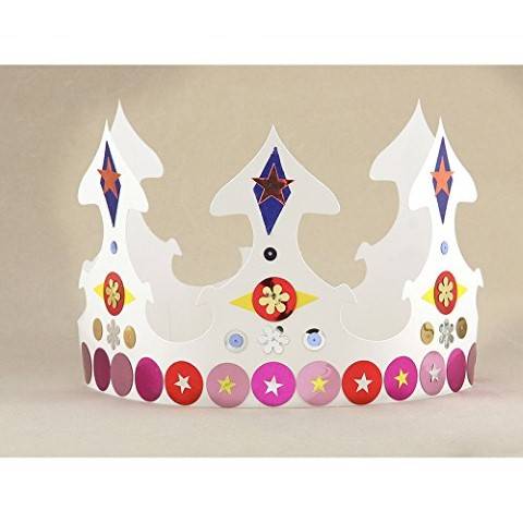 Hygloss White Creative Crowns Pack Of 24