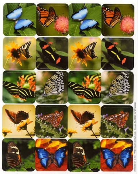 Eureka Butterflies Theme Stickers (65526)