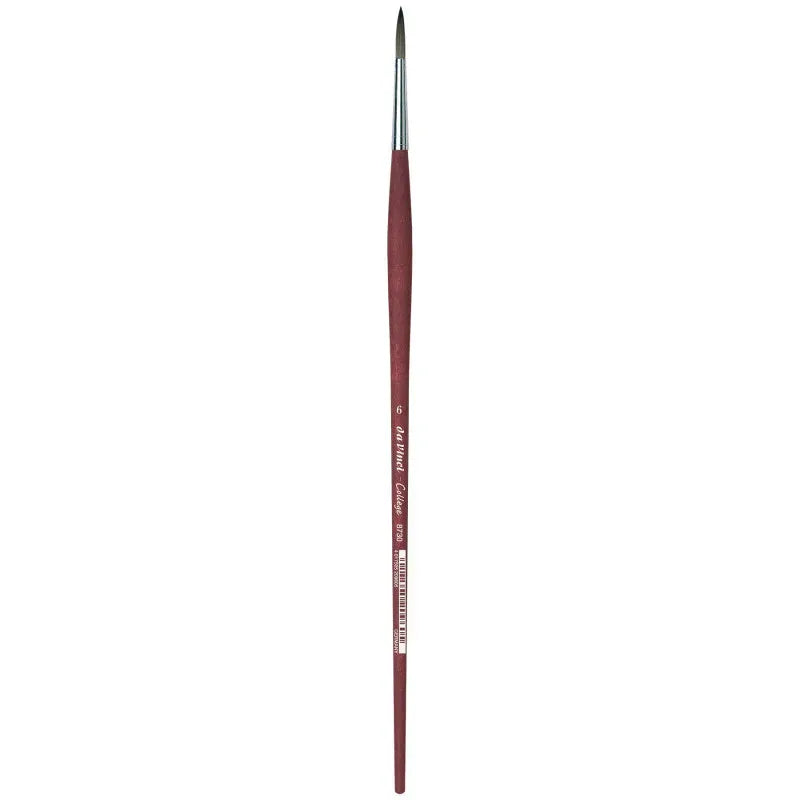 COLLEGE Student Brush, Synthetic, Acrylic & Oil, Round, Series 8730, Size 6
