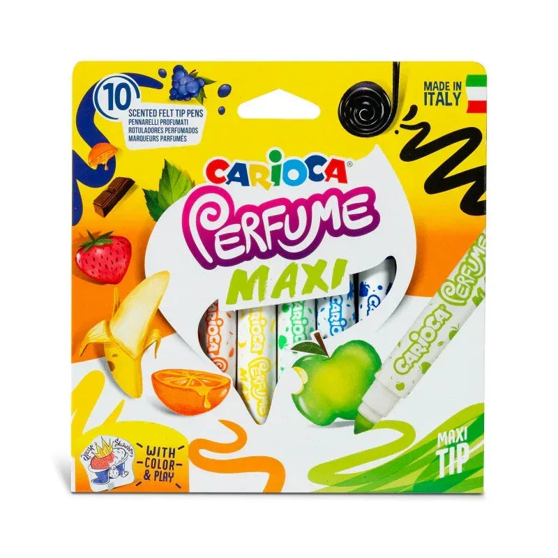 Perfume Maxi Washable Felt Tip Pens - 10 Pieces