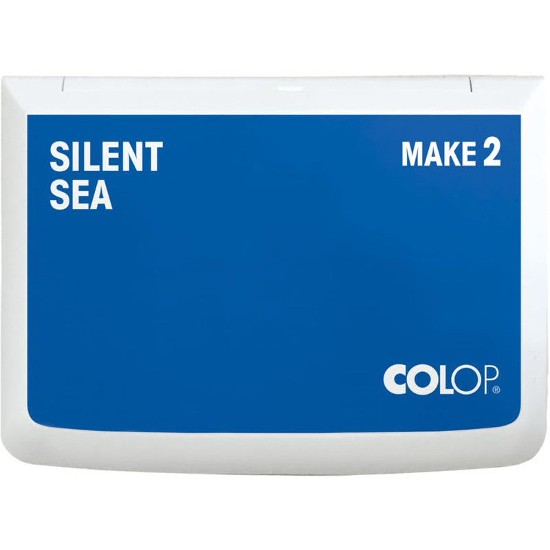 Make 2 Water-Based Acid-Free Craft Ink Stamp Pad, 2.75 x 4.25 Inches, Silent Sea