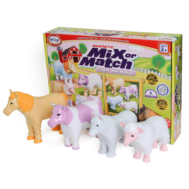 Magnetic Mix or Match&reg; Farm Animals, Pastel