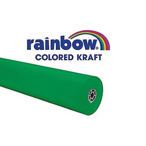 Pacon Rainbow® Colored Kraft Duo-Finish® Paper, 36" x 100' w/Storage Box - Brite Green