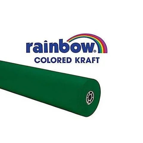 Pacon Rainbow® Colored Kraft Duo-Finish® Paper, 36" x 100' w/Storage Box - Emerald Green