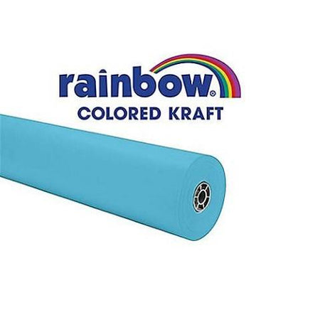 Pacon Rainbow® Colored Kraft Duo-Finish® Paper, 36" x 100' w/Storage Box - Sky Blue