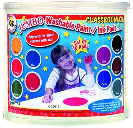Jumbo Circular Washable Pads - 10 count - Assorted colors