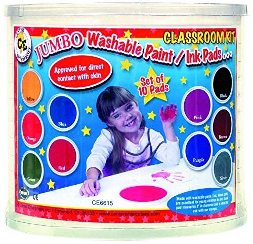 Jumbo Circular Washable Pads - 10 count - Assorted colors