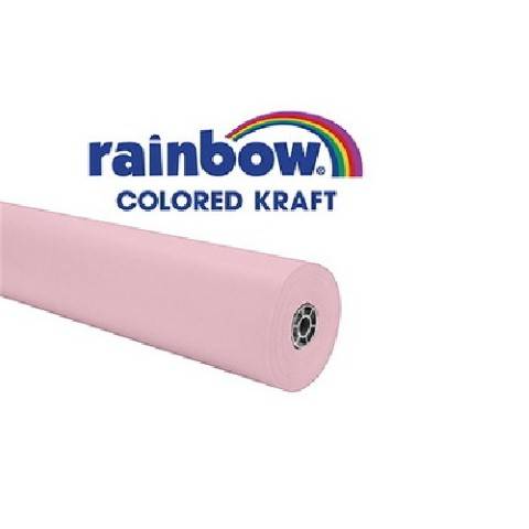 Pacon Rainbow® Colored Kraft Duo-Finish® Paper, 36" x 100' w/Storage Box - Pink