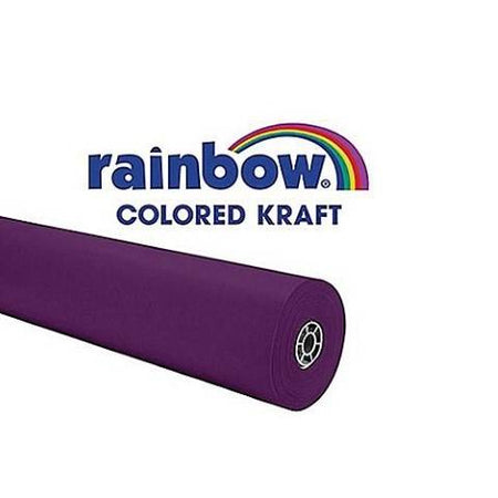 Pacon Rainbow® Colored Kraft Duo-Finish® Paper, 36" x 100' w/Storage Box - Purple