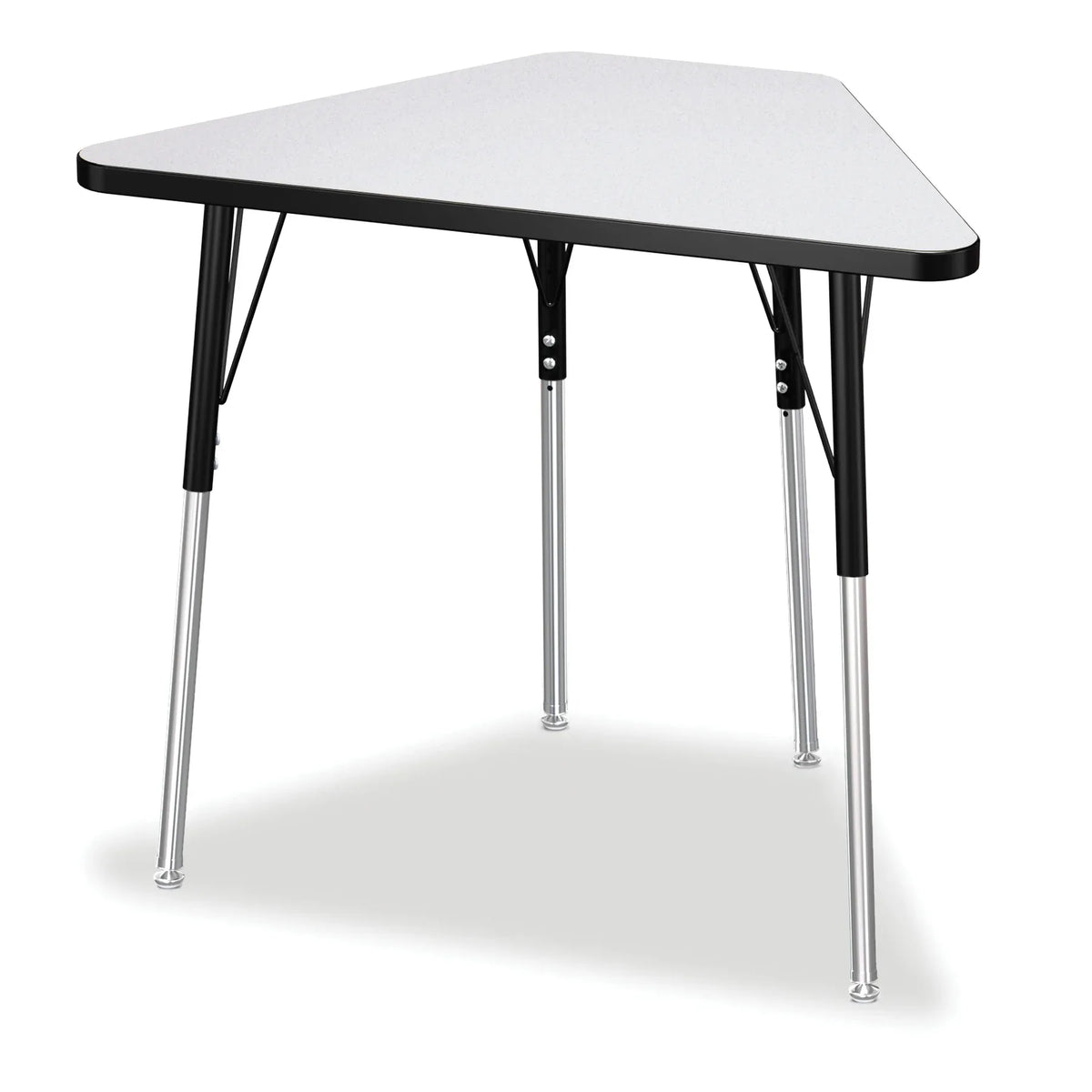Berries® Tall Trapezoid Desk - Freckled Gray/Black/Black