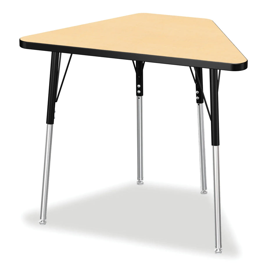 Berries® Tall Trapezoid Desk - Maple/Black/Black
