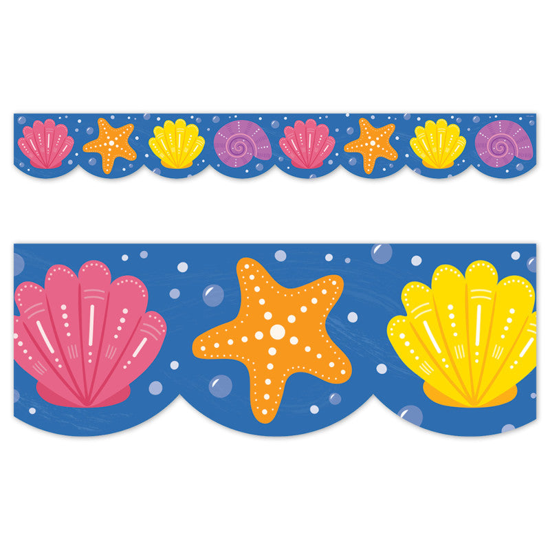 Sea Friends Seashells EZ Border, Bulletin Board Border, 48 Feet