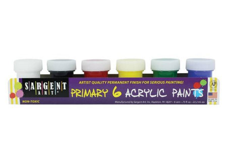 Sargent Art 66-5420 6-Jar Acrylic Colors