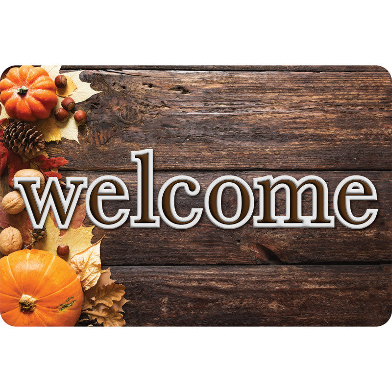 The Original Fun Mat&trade;, Welcome Mat, 15.5" x 23.5", Harvest Nuts Welcome