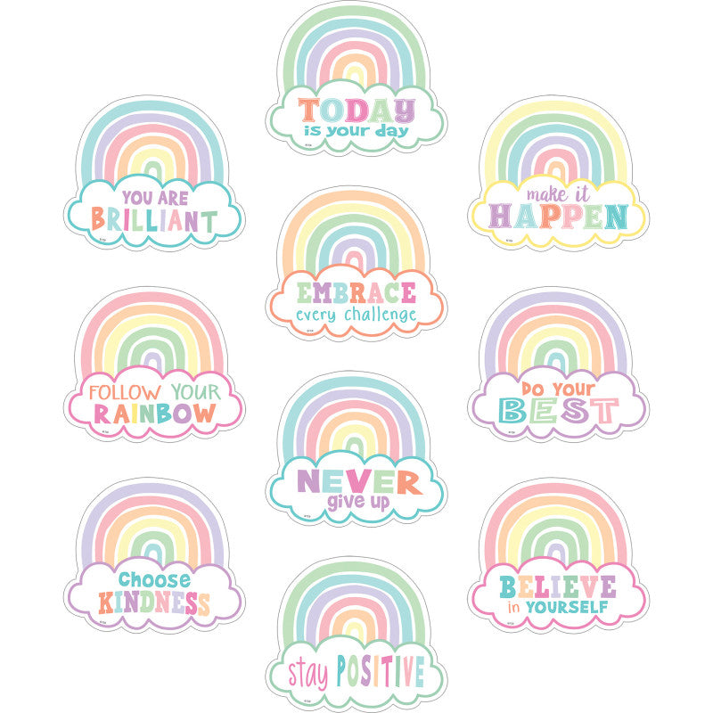 Pastel Pop Positive Sayings Accents, Pack of 30
