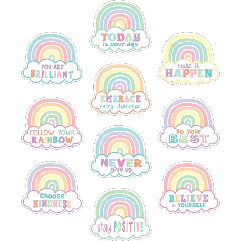 Pastel Pop Positive Sayings Accents, Pack of 30
