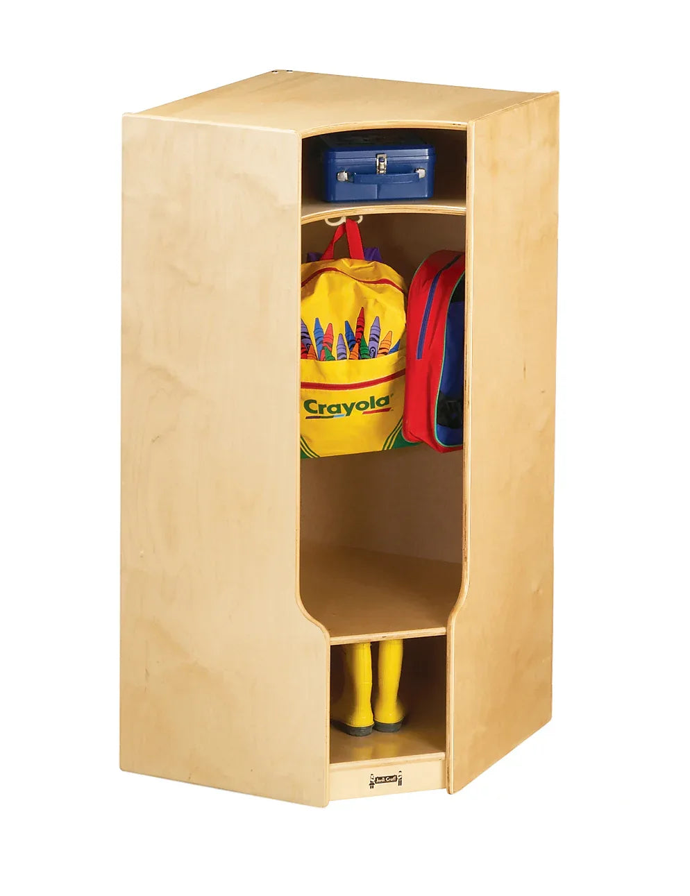 Jonti-Craft® Corner Coat Locker with Step