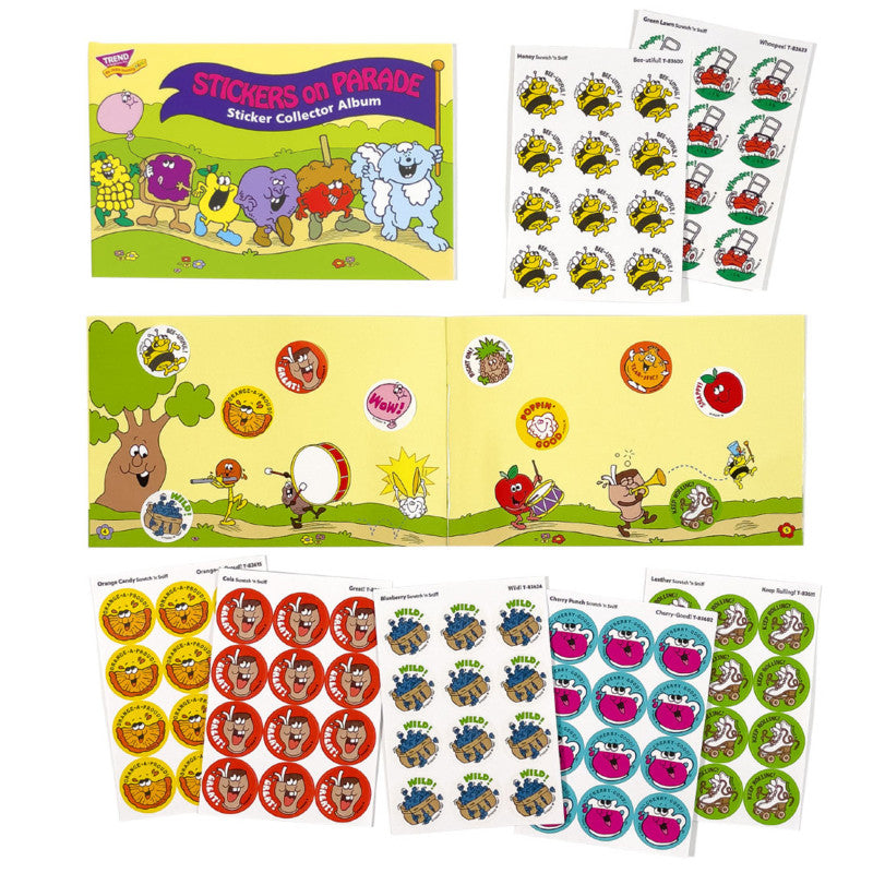 Stickers on Parade Sticker Collector Album, 16 Pages, 8.5" x 5.5"