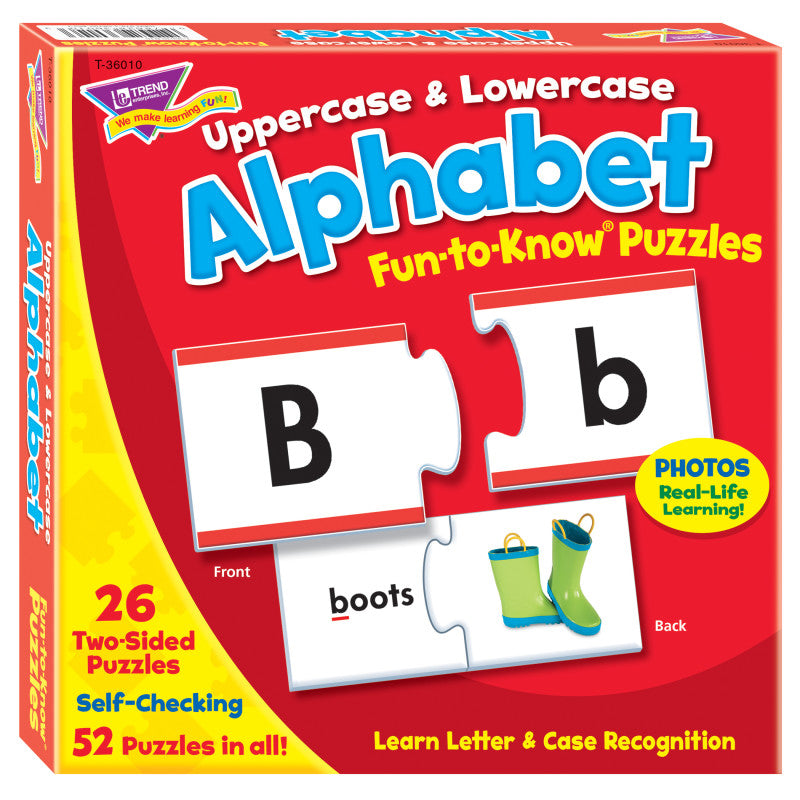 Uppercase & Lowercase Alphabet Fun-to-Know&reg; Puzzles