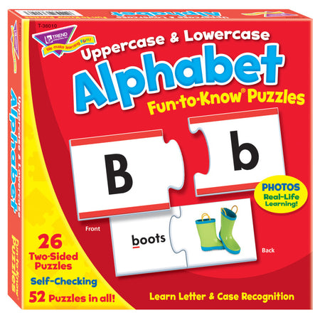 Uppercase & Lowercase Alphabet Fun-to-Know&reg; Puzzles