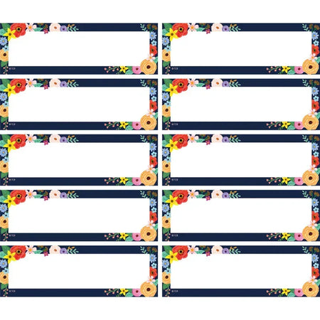 Wildflowers Magnetic Labels Accents, Pack of 20