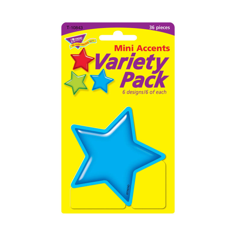 Gumdrop Stars Mini Accents Variety Pack, 36 ct