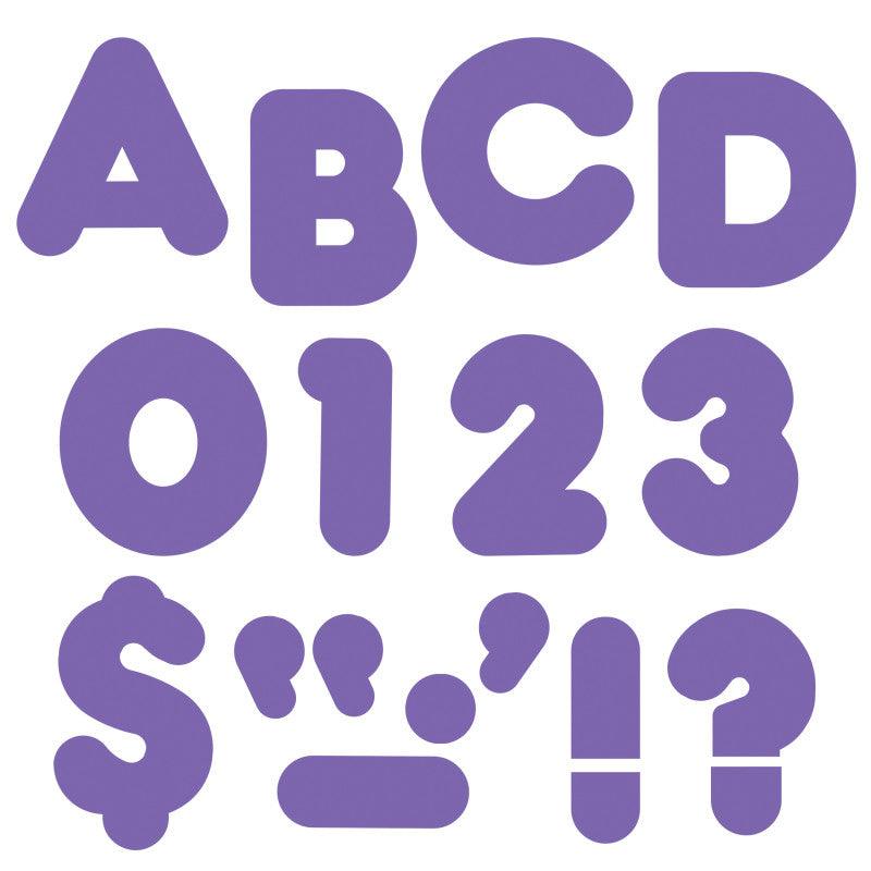 Purple 4" Casual Uppercase Ready LettersÂ®