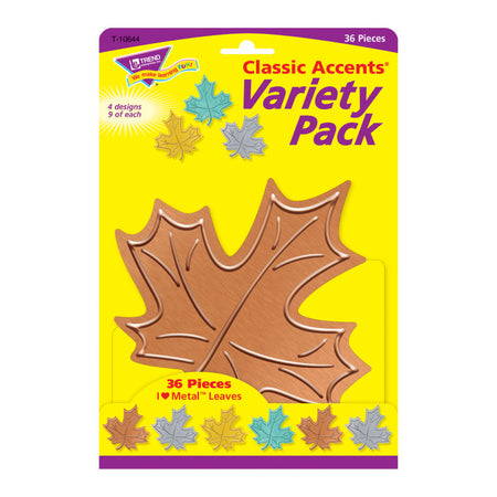 I &hearts; Metal&trade; Leaves Classic Accents&reg; Var. Pack, 36 ct