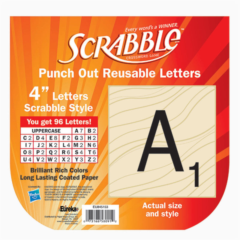 Scrabble&trade; Deco 4" Letters, 96 Letters