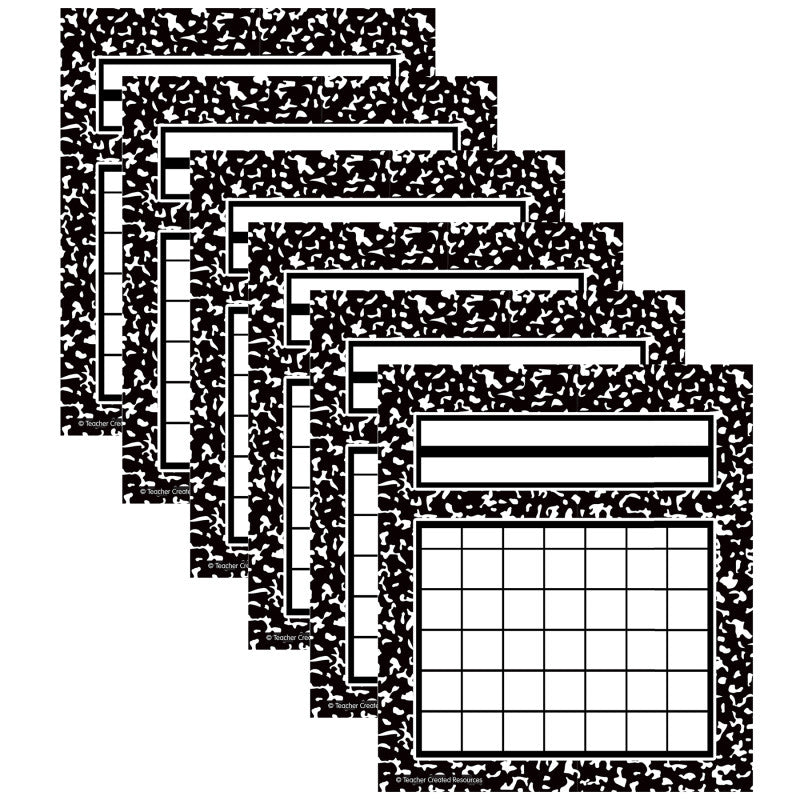 Cool for School Composition Incentive Charts, 36 Per Pack, 6 Packs