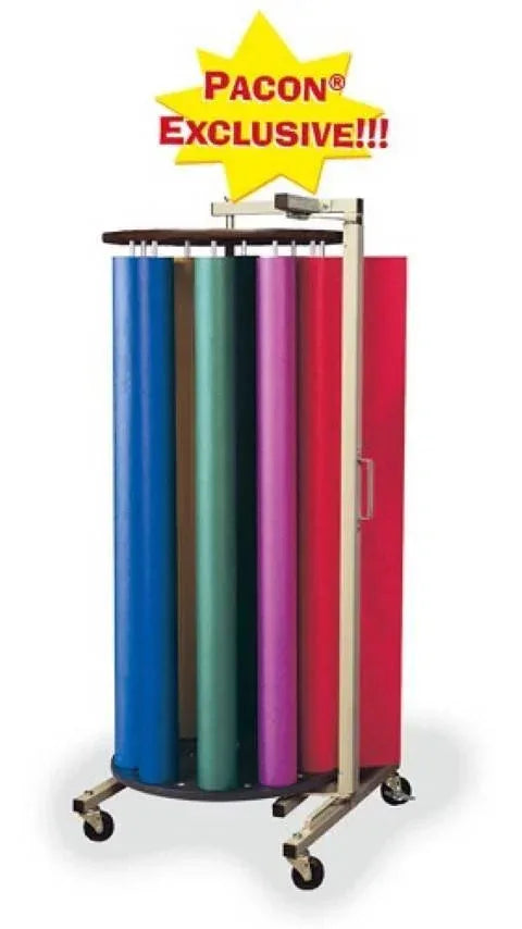 PACON® ROTARY RACK WITH 10 DOWELS FOR ART KRAFT ROLLS (67542)