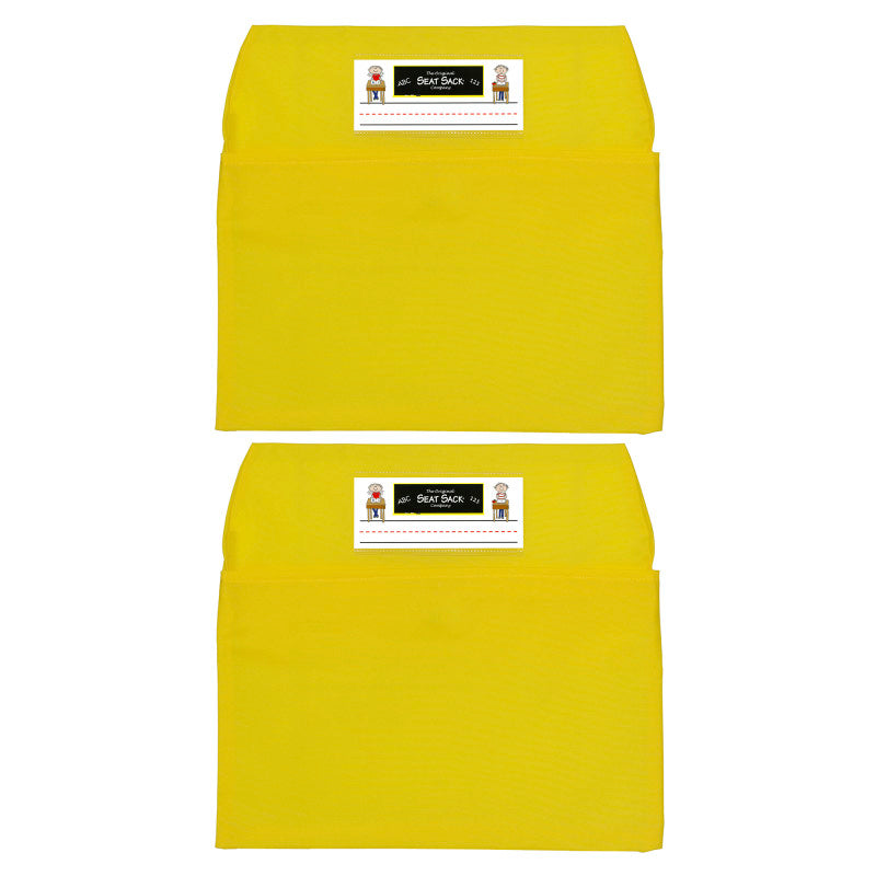 Seat Sack, Small, 12 inch, Chair Pocket, Yellow, Pack of 2
