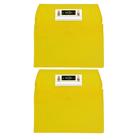 Seat Sack, Small, 12 inch, Chair Pocket, Yellow, Pack of 2