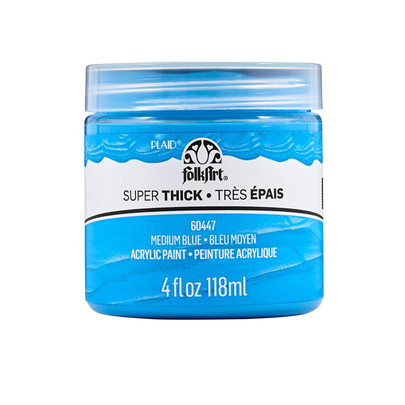 Super Thick Acrylic Paint, 4 oz, Medium Blue